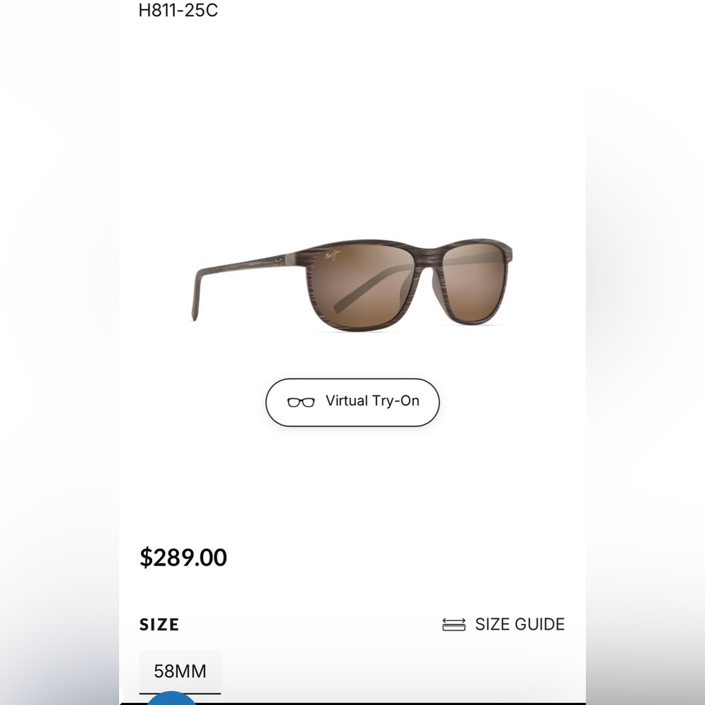 *SOLD*Maui Jim Lele Kawa Men’s Sunglasses Brown Stripe, MJ0811S 003 RSM Classic